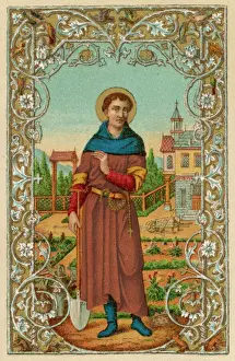 Gardening Prints: Saint Fiacre - C760