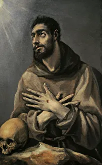 Galdiano Prints: Saint Francis of Assisi (1181-1226), 1577-1580, by El Greco