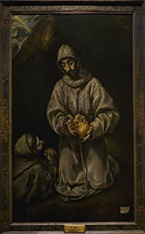 Thoughtful Prints: Saint Francis of Assisi and Brother Leo meditating on Death