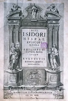 Archbishop Prints: Saint Isidore of Seville (c. 560 636) Archbishop of Sevil