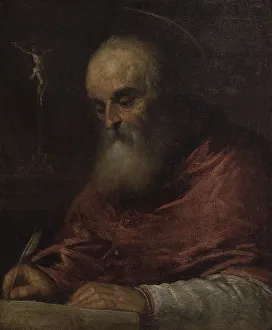 Theology Prints: Saint Jerome. Portrait by Circle of Jacobo Bassano