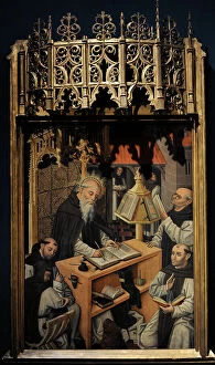 Bearded Collection: Saint Jerome in his Study. Castilian School, about 1480-1490