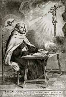 Mystic Gallery: Saint John of the Cross (1542-1591). Engraving