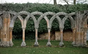 Saint John of Douro. Intertwined arches. Soria. Castile