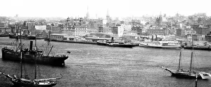 Brunswick Prints: Saint John Harbour, New Brunswick, Canada, early 1900s