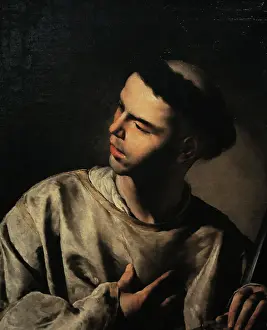 1645 Prints: Saint Lawrence, circa 1640-1645 by Bernardo Cavallino