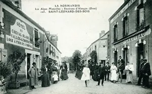 Commune Prints: Saint-Leonard-des-Bois, Sarthe department, Pay de la Loire