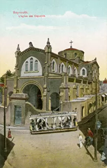 Trams Collection: Saint Louis Capuchin Cathedral in Beirut (Beyrouth), Lebanon
