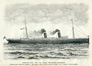 Images Dated 13th January 2016: Saint Louis steamship renamed to USS Louisville in WWI