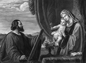 Paints Prints: Saint Luke painting the Virgin Mary (and child)