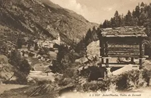 Vallee Prints: Saint Nicolas, Vallee de Zermatt, Switzerland
