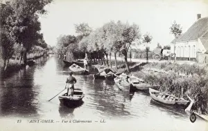 Saint-Omer, France - View at Clairmarais