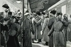 Manchuria Prints: Saint Petersburg (1904). Nicholas Station. Departure