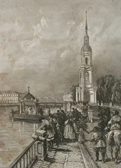 Regimental Prints: Saint Petersburg. Bell tower of St. Nicholas Naval Cathedral