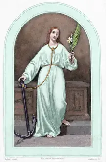 Robe Prints: Saint Philomena. 4th century