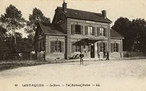 Gare Prints: Saint-Riquier, Somme, Northern France - The Railway Station