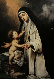 Christianism Collection: Saint Rose of Lima (1586-1617), circa 1670