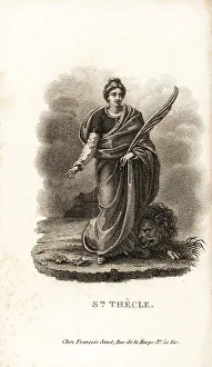 Fable Prints: Saint Thecla, 1st century saint and virgin martyr