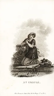 Fable Prints: Saint Ursula, martyred in the 4th century