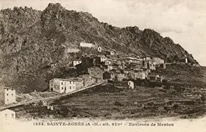 Sainte Prints: Sainte-Agnes near Menton, France - Alpes-Maritimes