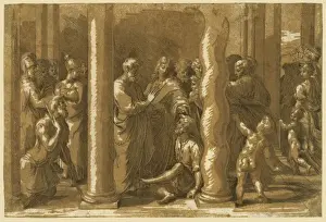 Chiaroscuro Prints: Saints Peter and John curing the sick