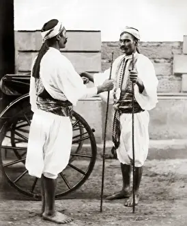Sais Prints: Sais courant, or carriage footmen, Egypt, circa 1880s