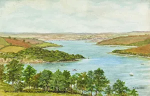 Salcombe Harbour, Devon, looking towards Kingsbridge