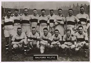 Millar Prints: Salford RLFC rugby team 1934-1935