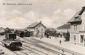 Gare Prints: Salgneleglier, Switzerland - The Railway Station