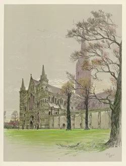 Lawn Gallery: Salisbury Cathedral 1924
