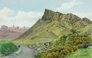 Lothian Prints: Salisbury Crags, Edinburgh, Scotland