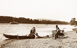 Salmon fishing on the River Tay, Scotland