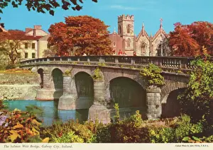 Weir Prints: The Salmon Weir Bridge Galway City, Republic of Ireland