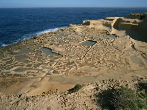 Gozo Prints: Salt pans, Naghag il-Bahar, Marsalforn, Gozo