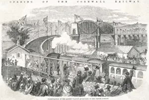 Brunels Prints: Saltash Viaduct Opened