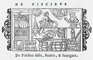 1555 Prints: Salting / Smoking Fish