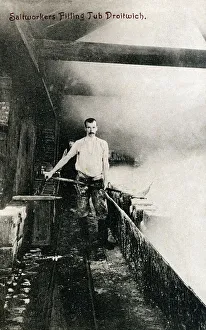 Filling Prints: Saltworkers Filling Tub - Droitwich, Worcestershire