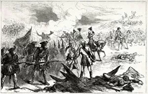 Bayonets Collection: The Salute at the Battle of Fontenoy, 11 May 1745, during the War of the Austrian