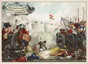 Salvador Correia attacks Fort San Miguel, Luanda, Angola
