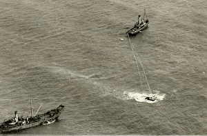 Sunk Gallery: Salvage operations, sunken submarine M2