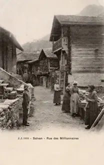 Feb16 Prints: Salvan, Switzerland - Millionaires Street