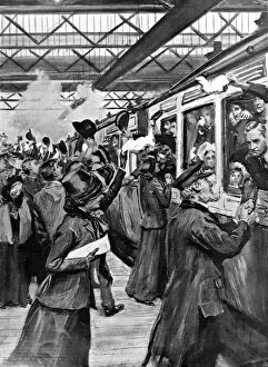 Images Dated 16th December 2004: Salvation Army Emigrants at Euston Station, London, 1905