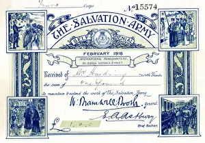 Signatures Prints: Salvation Army receipt