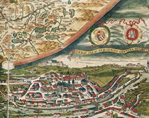 Flanders Prints: Salzburg and surroundings. Theatrum Orbis Terrarum by Abraha