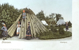 Images Dated 20th April 2011: Sami People - Display at Skansen, Sweden