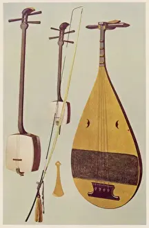 Samisen Prints: Samisen, Kokiu, Biwa