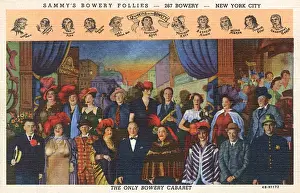 Entertainers Prints: Sammys Bowery Follies, New York City, USA