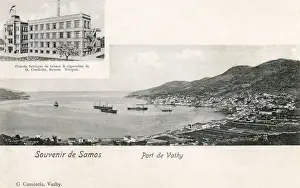 Samos, Greece - Port of Vathy - Tobacco Factory inset image