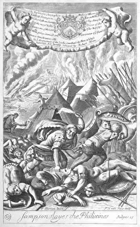 Slays Prints: Samson slays the Philistines