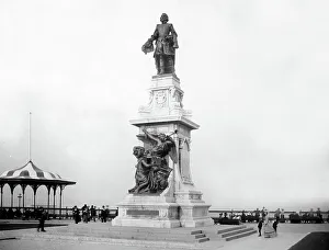 Quebec Prints: Samuel de Champlain Monument, Quebec, Canada, early 1900s